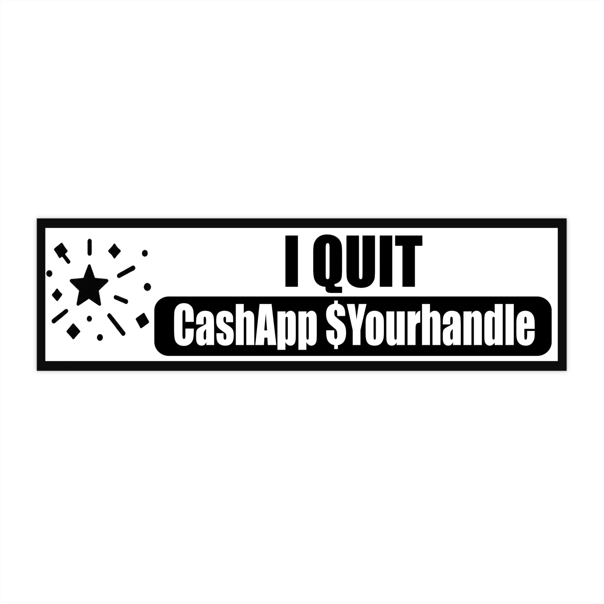 I Quit Bumper sticker