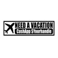 Need a Vacation Bumper Sticker