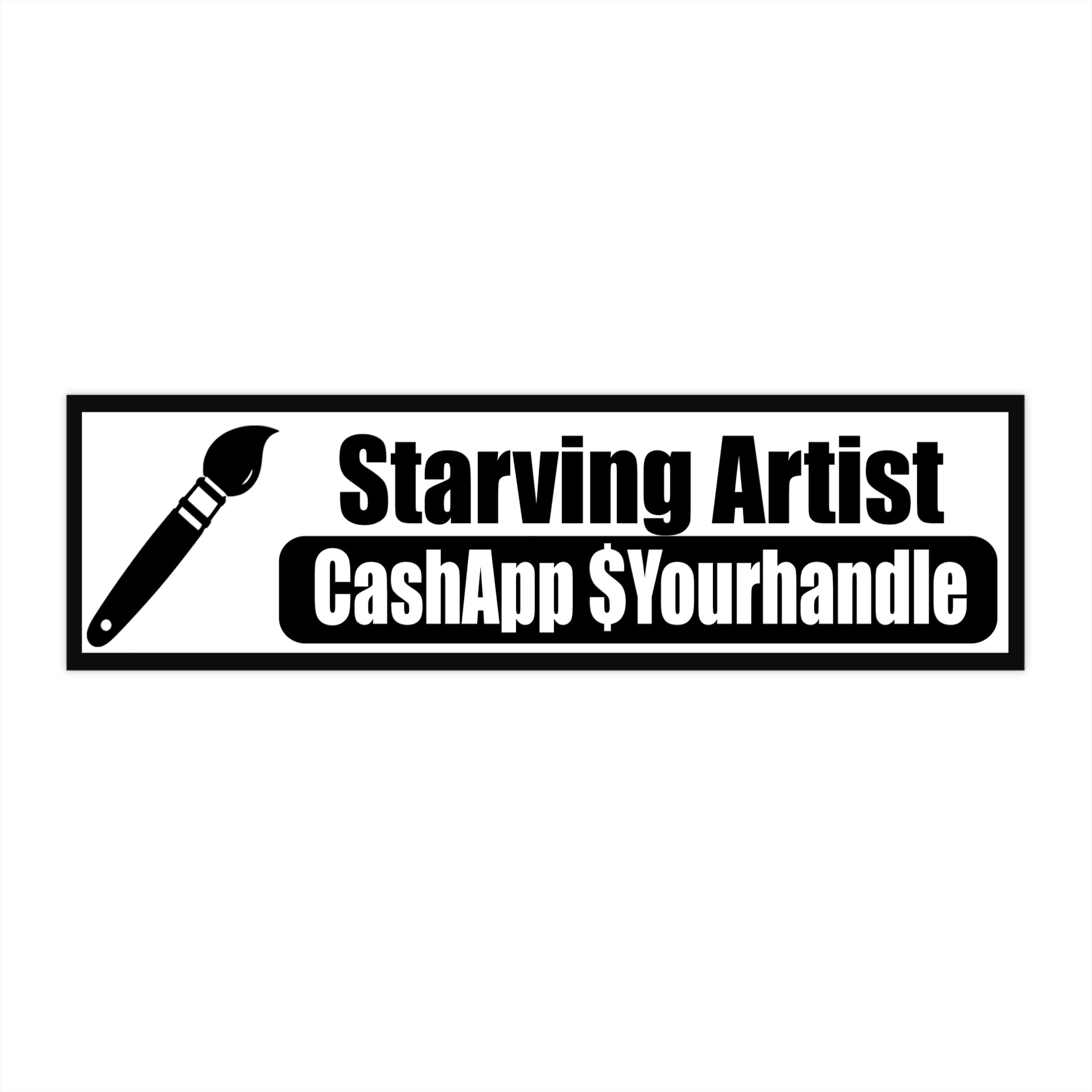 Starving Artist Bumper Sticker