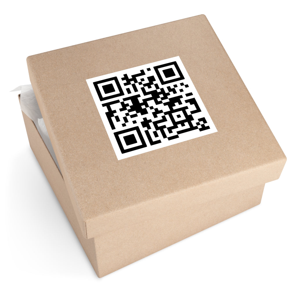 Custom QR Code Square Vinyl Sticker