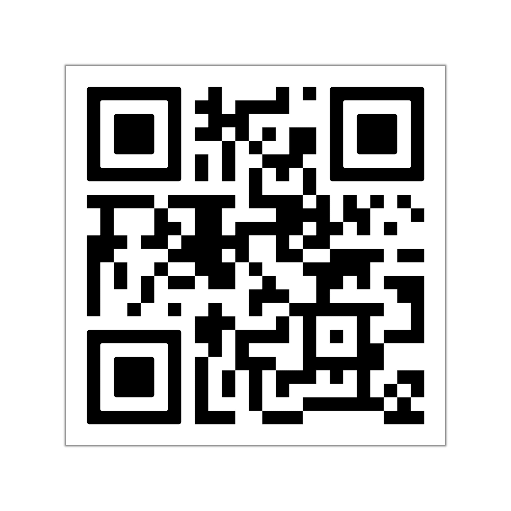 Custom QR Code Square Vinyl Sticker